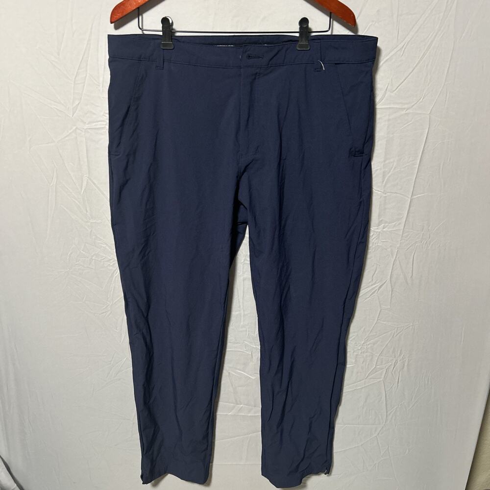 OAKLEY Mens Navy Blue Nylon Ripstop Performance Golf Activewear Pants SZ 38x30